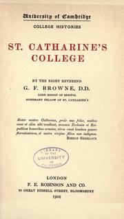 Cover of: St. Catharine's College