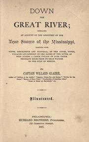 Cover of: Down the great river by Willard W. Glazier