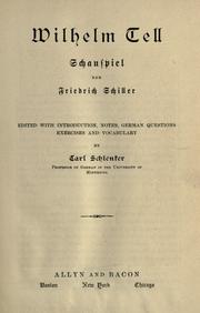 Cover of: Wilhelm Tell by Friedrich Schiller