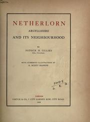 Netherlorn, Argyllshire and its neighbourhood by Patrick Hunter Gillies