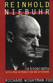 Cover of: Reinhold Niebuhr by Richard Wightman Fox