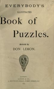 Cover of: Everybody's Illustrated book of puzzles
