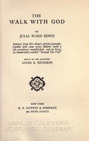 Cover of: The walk with God by Julia Ward Howe