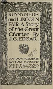 Cover of: Runnymede and Lincoln fair, a story of the charter.