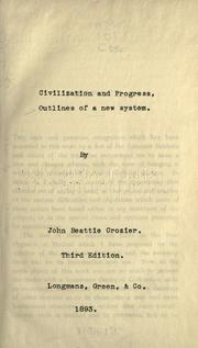 Cover of: Civilization & progress: by John Beattie Crozier