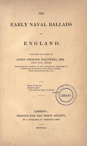 The early naval ballads of England by James Orchard Halliwell-Phillipps