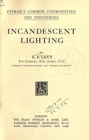 Cover of: Incandescent lighting. by Stanley Isaac Levy