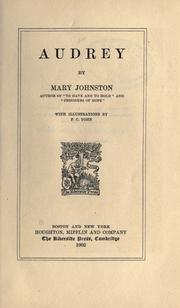 Cover of: Audrey. by Mary Johnston