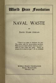 Cover of: Naval waste by David Starr Jordan
