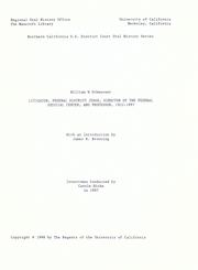 Cover of: Litigator, federal district judge, director of the Federal Judicial Center, and professor, 1952-1997