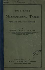 Cover of: Four-figure mathematical tables. by Cargill Gilston Knott