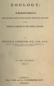 Cover of: Zoology by William Benjamin Carpenter