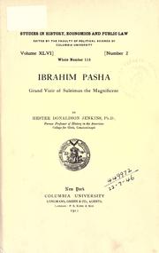 Cover of: Ibrahim Pasha: Grand Vizir of Suleiman the Magnificent.