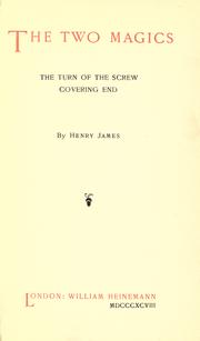 Cover of: The two magics. by Henry James