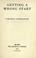 Cover of: Getting a wrong start