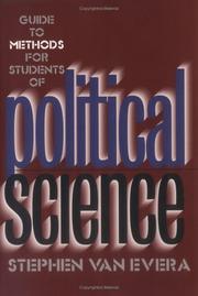 Cover of: Guide to methods for students of political science