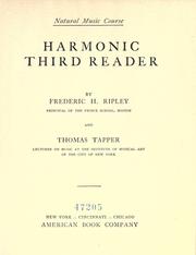 Cover of: Harmonic third reader by Frederic H. Ripley