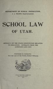 School law of Utah by Utah.
