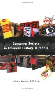 Cover of: Consumer Society in American History: A Reader