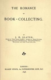 Cover of: The romance of book-collecting. by J. Herbert Slater