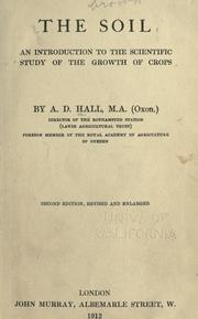 Cover of: The soil by Hall, Daniel Sir, Hall, Daniel Sir