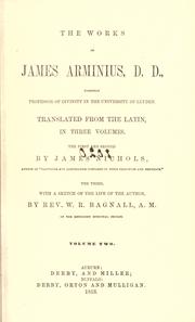 Cover of: The works of James Arminius by Jacobus Arminius