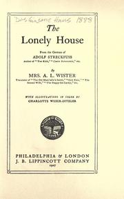 Cover of: The lonely house by Adolf Streckfuss, Adolf Streckfuss