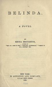 Cover of: Belinda by Rhoda Broughton, Rhoda Broughton