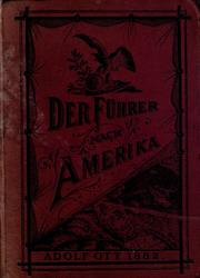 Cover of: Der F©·uhrer nach Amerika. by Adolf Ott