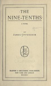 Cover of: The nine-tenths: a novel