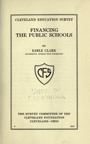 Financing the public schools by Earle Clark