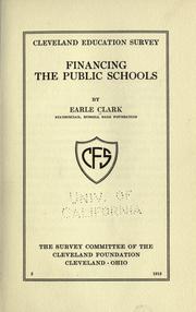 Cover of: Financing the public schools by Earle Clark