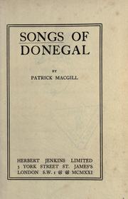 Cover of: Songs of Donegal
