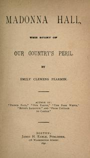 Cover of: Madonna hall by Emily Clemens Pearson
