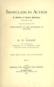 Ironclads in action by Wilson, Herbert Wrigley