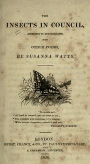 The insects in council by Susanna Watts