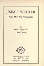 Cover of: Jimmie Walker: the story of a personality