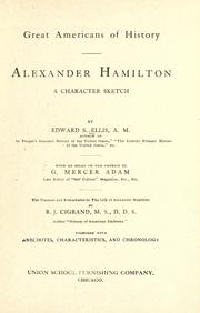 Cover of: Alexander Hamilton by Edward Sylvester Ellis, Edward Sylvester Ellis