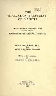 Cover of: The starvation treatment of diabetes by Lewis Webb Hill