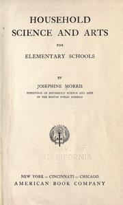 Cover of: Household science and arts by Josephine Morris