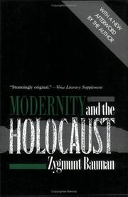 Cover of: Modernity and the Holocaust by Zygmunt Bauman