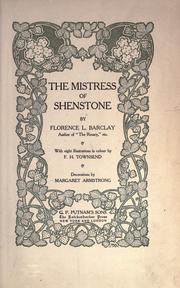 Cover of: The Mistress of Shenstone by Barclay, Florence L.