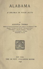 Cover of: Alabama by Augustus Thomas