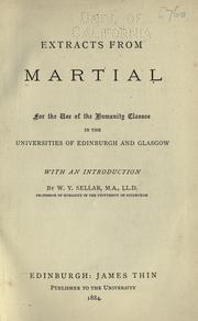Cover of: Extracts from Martial