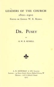 Cover of: Dr. Pusey by George William Erskine Russell