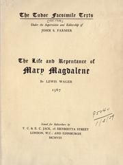 Cover of: The life and repentance of Mary Magdalene.: 1567.