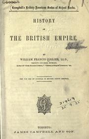Cover of: History of the British Empire. by William Francis Collier