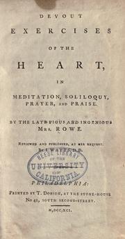 Cover of: Devout exercises of the heart