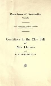 Cover of: Conditions in the clay belt of New Ontario