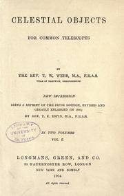 Cover of: Celestial objects for common telescopes by T. W. Webb